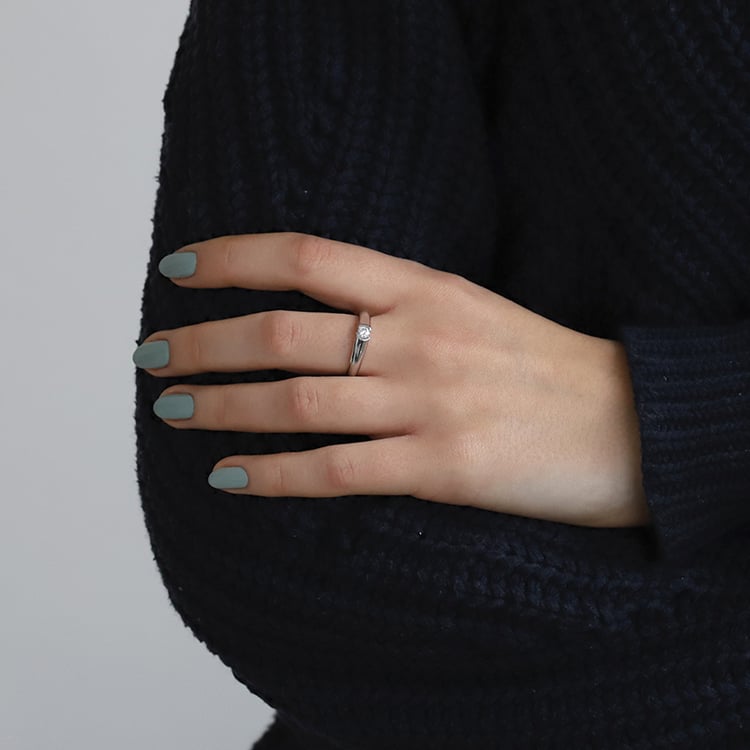 Zásnubný zlatý prsteň 74099