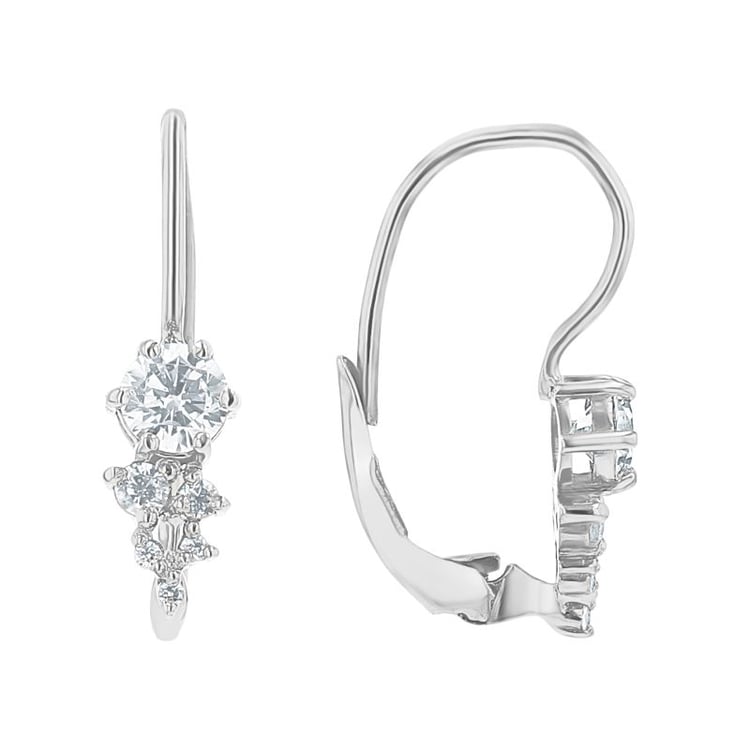 Cluster náušnice s lab-grown diamantmi Lina 155692