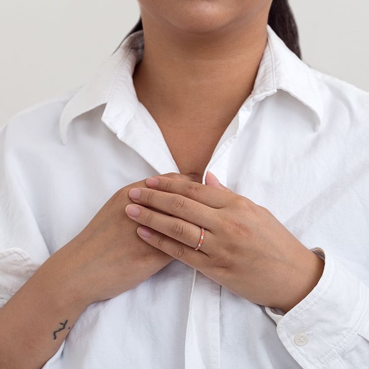 Keramický prsteň s diamantmi Jayne 128640