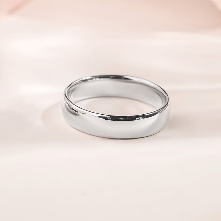 Půlkulaté snubní prsteny z platiny Ebie 157802