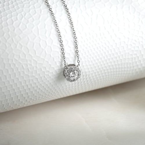 Halo prívesok s lab-grown diamantmi Usara