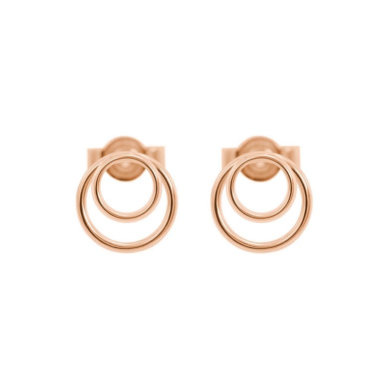 Zlaté minimal náušnice 40276