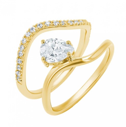 Romantický zásnubný set prsteňov s lab-grown diamantmi Emmy