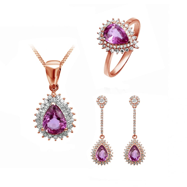 Kolekcia šperkov z ružového zlata 86954