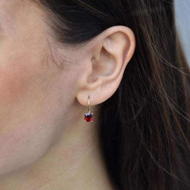 Zlaté visiace náušnice sa spinely Amadeo 44586