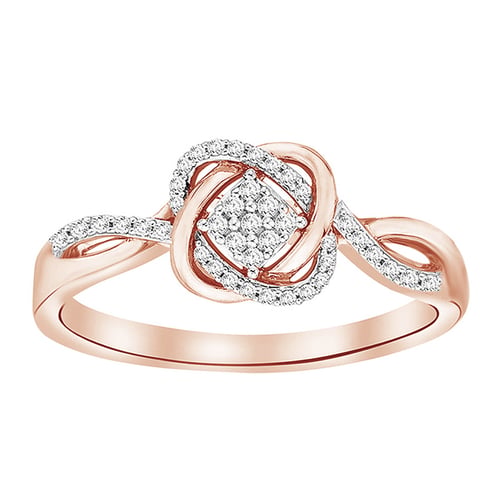 Zlatý set prepletaných šperkov s diamantmi Emilis