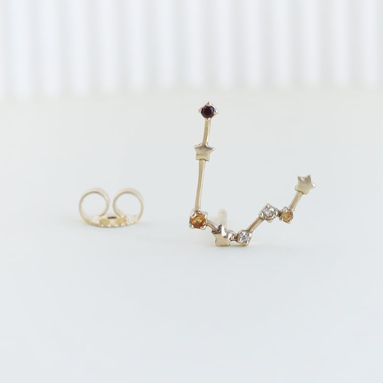 Náušnica so znamením zverokruhu Gemini 95196