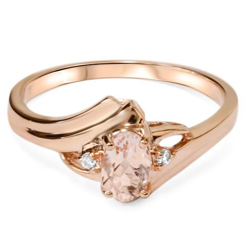 Nežný zlatý zásnubný prsteň 5411