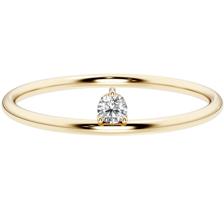 Minimalistický strieborný prsteň s lab-grown diamantom Stevie 138540