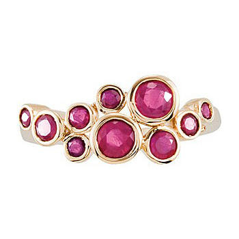 Prsteň s rubínmi zo žltého zlata 53035