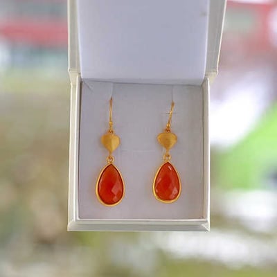 Pozlátené náušnice 