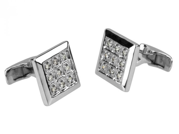 Strieborné manžetové gombíky Dallan