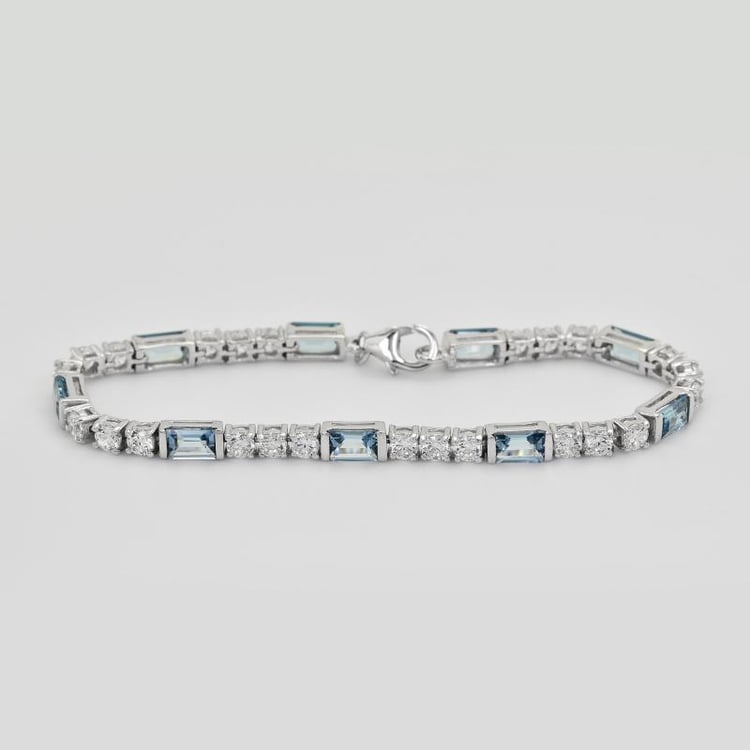 Strieborný nárámok s topásmi a zirkónmi Evelyn 27065