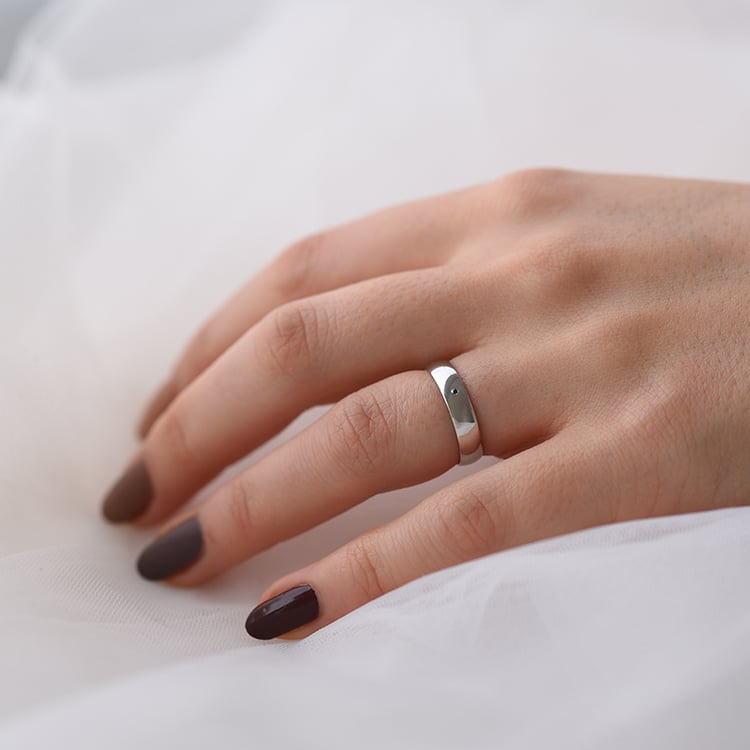 Prsteň s modrým diamantom 58723