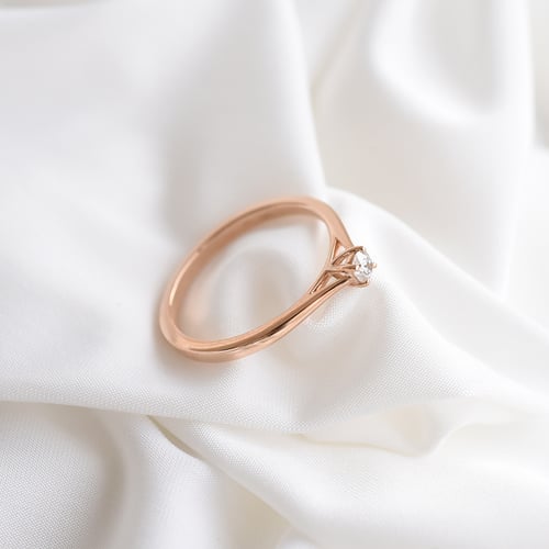 Prsteň s výberom karátovej váhy lab-grown diamantu Beau