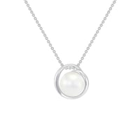 Strieborný perlový prívesok Colton