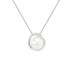 Strieborný perlový prívesok Colton