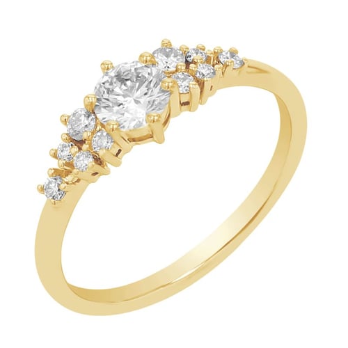 Romantický zásnubný set prsteňov s diamantmi Wise