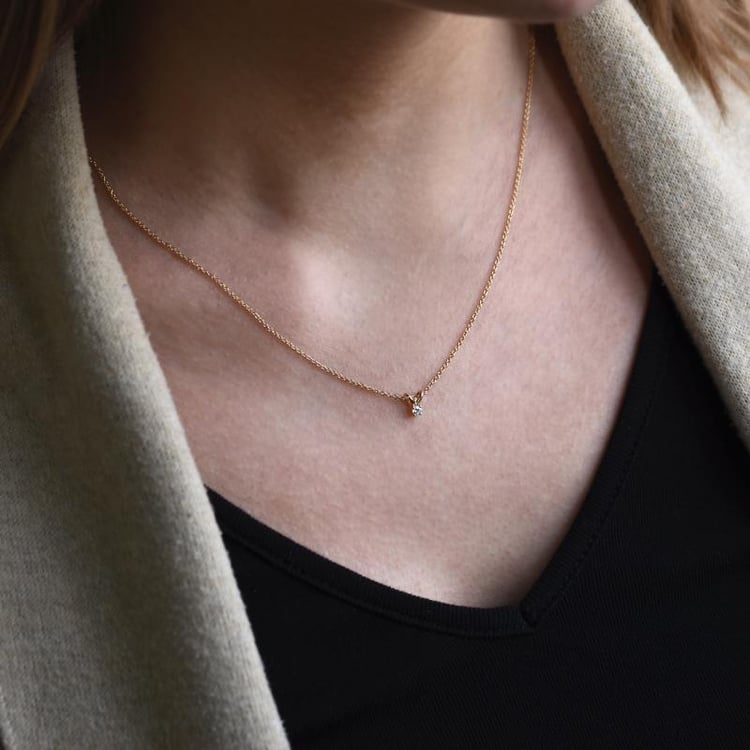 Diamantový náhrdelník zo žltého zlata 51510