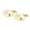 Zlaté manžetové gombíky s gravírom