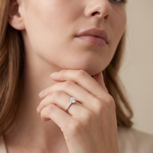 Zásnubný prsteň zo zlata s 1.13ct IGI certifikovaným lab-grown diamantom Birdie