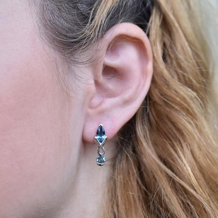 Topásové náušnice 25638