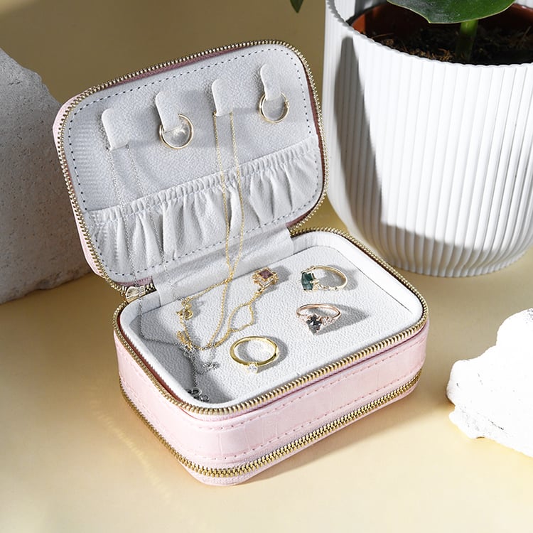 Cestovné puzdro na šperky ružové Rio 113162