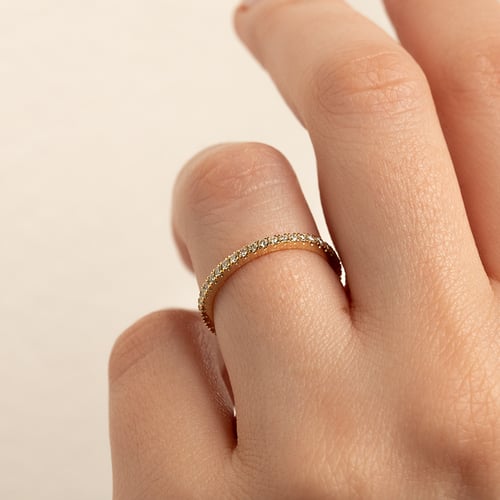 Eternity prsteň zo zlata s lab-grown 1.25mm diamantmi Archie