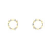 Zlaté karma náušnice s diamantmi Lanna