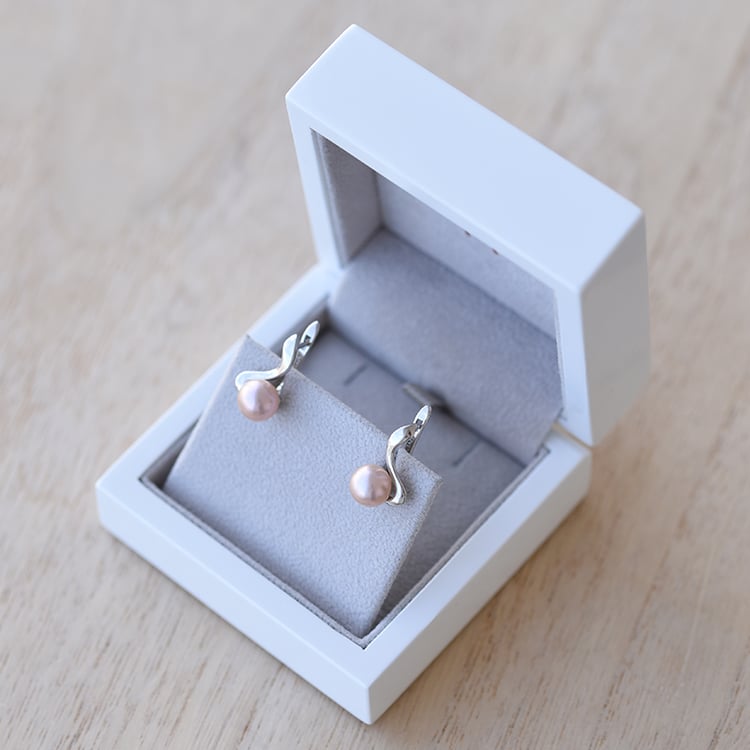 Náušnice s broskyňovými perlami 61273