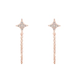 Visiace náušnice s lab-grown diamantmi Yuli