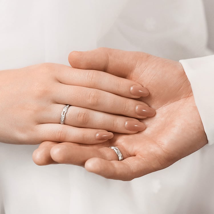 Zlaté svadobné obrúčky Rock 155640