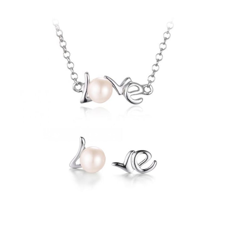 Perlová kolekcia šperkov zo striebra Oluf
