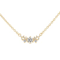 Cluster náhrdelník s diamantmi Luna