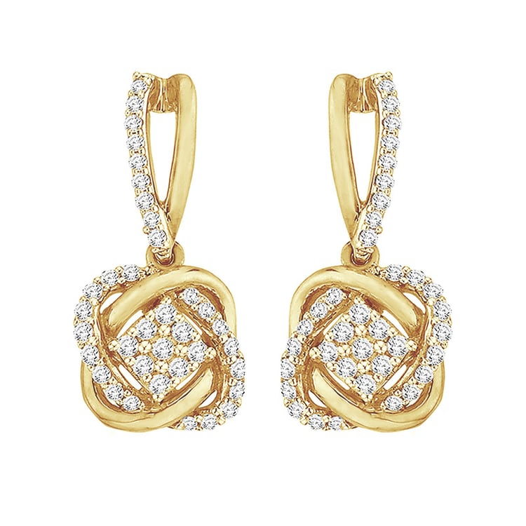 Zlaté náušnice 93124