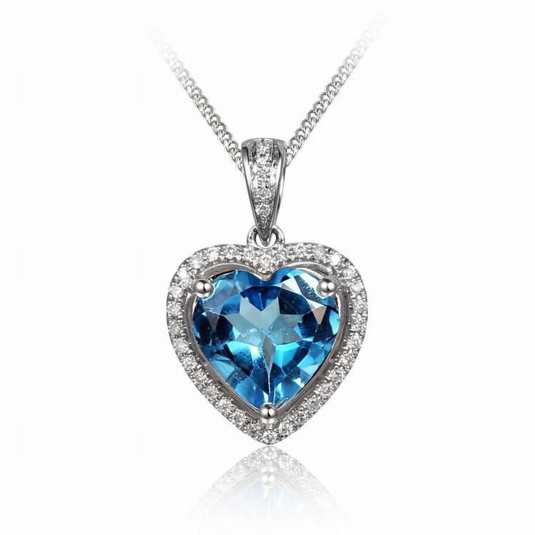 Topásový zlatý náhrdelník 4758