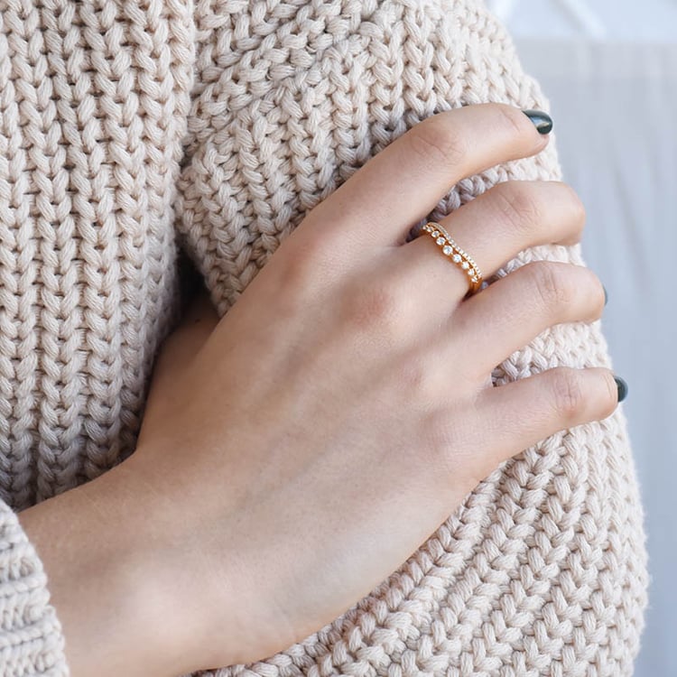 Set prsteňov s možnosťou výberu diamantu Colin 131644