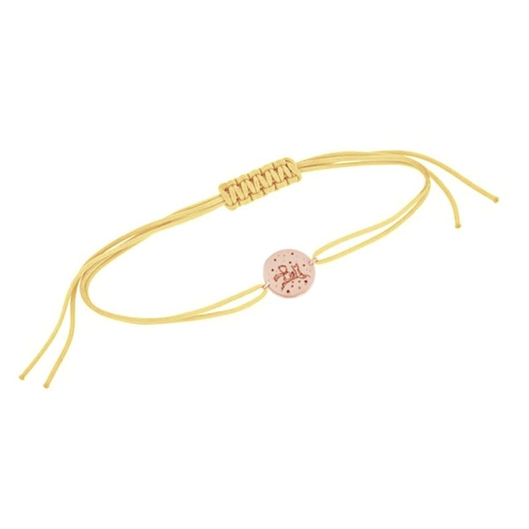 Strieborný povrázkový náramok Malý princ s líškou a gravírom 115350