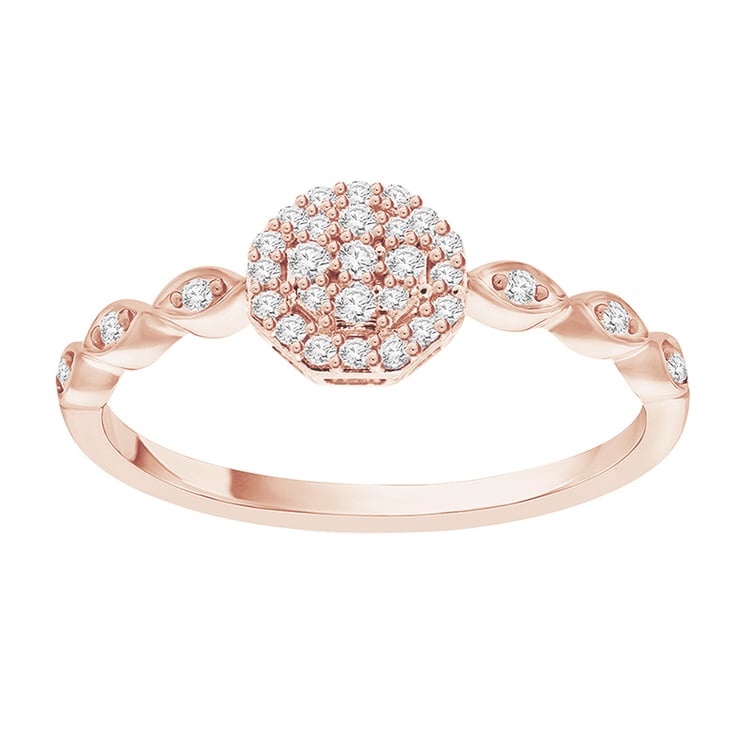 Prsteň z ružového zlata 94900