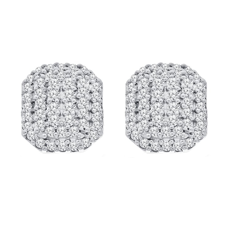 Náušnice plné diamantov