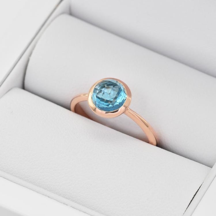 Zásnubný topásový prsteň 26603