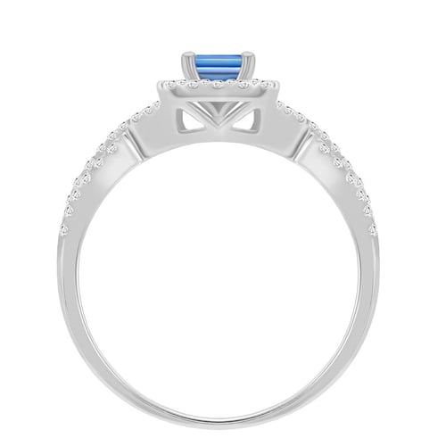 Zásnubný prsteň s princess diamantom Emet