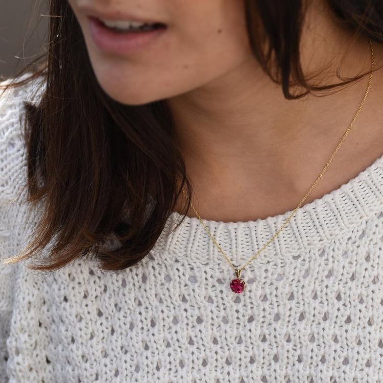 Rubínový náhrdelník zo zlata 47876