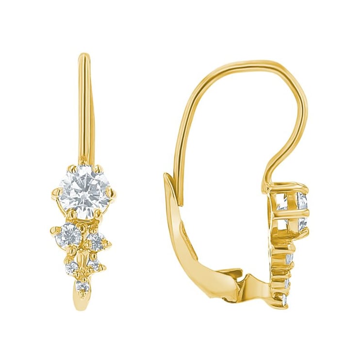 Cluster náušnice s diamantmi Lina 155699