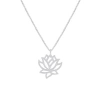 Strieborný prívesok s kvetom lotosu Finley