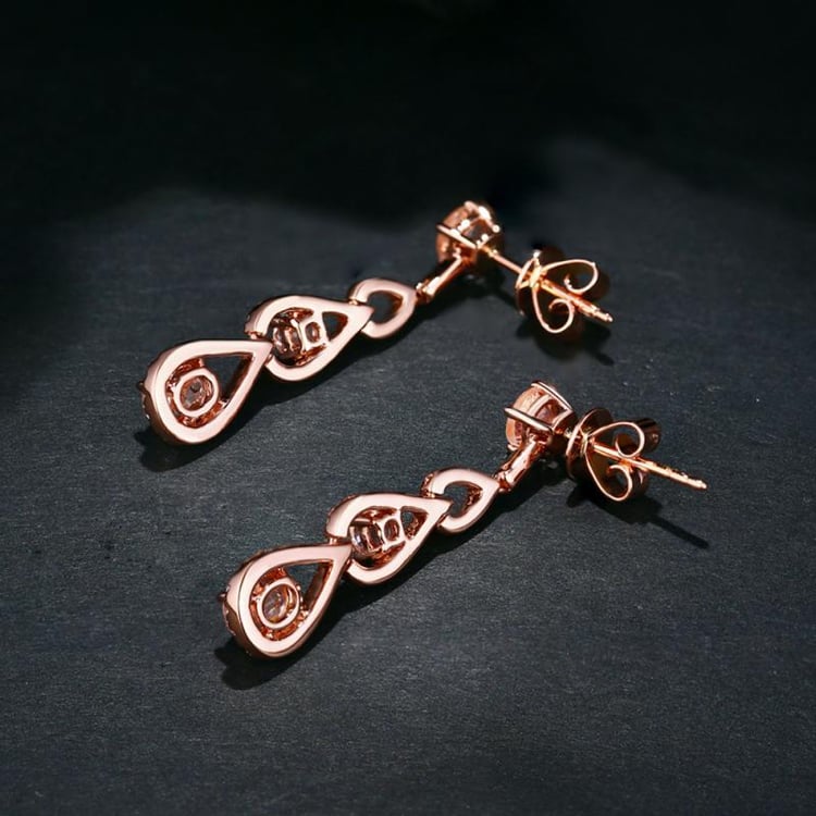 Náušnice s morganitmi 12701