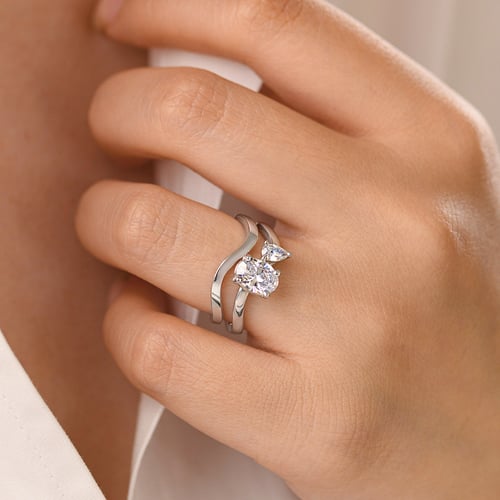 Romantický zásnubný set prsteňov s diamantmi Flora