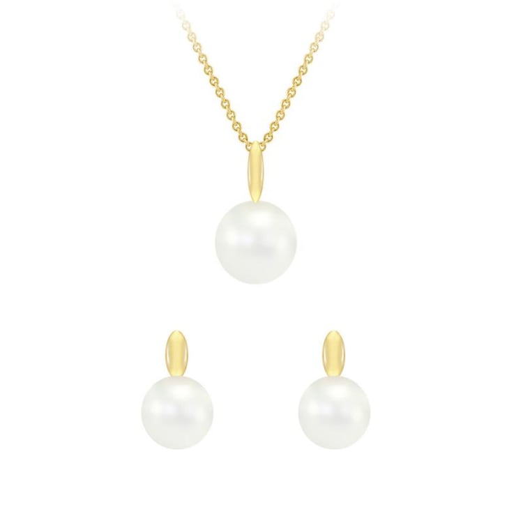 Zlatá kolekcia s perlami