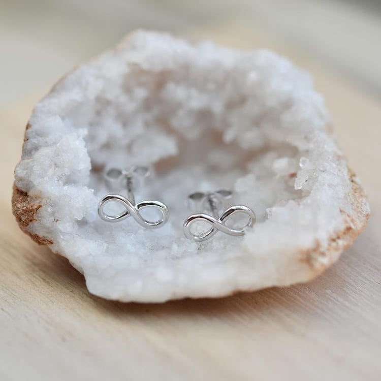 Náušnice s motívom nekonečna Infinity 37902