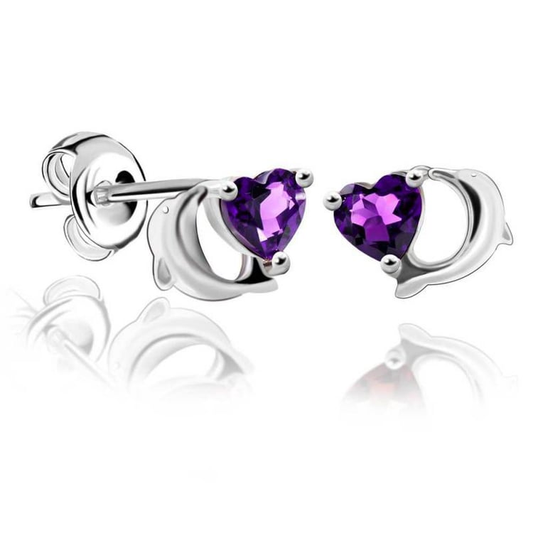 Ametystové náušnice